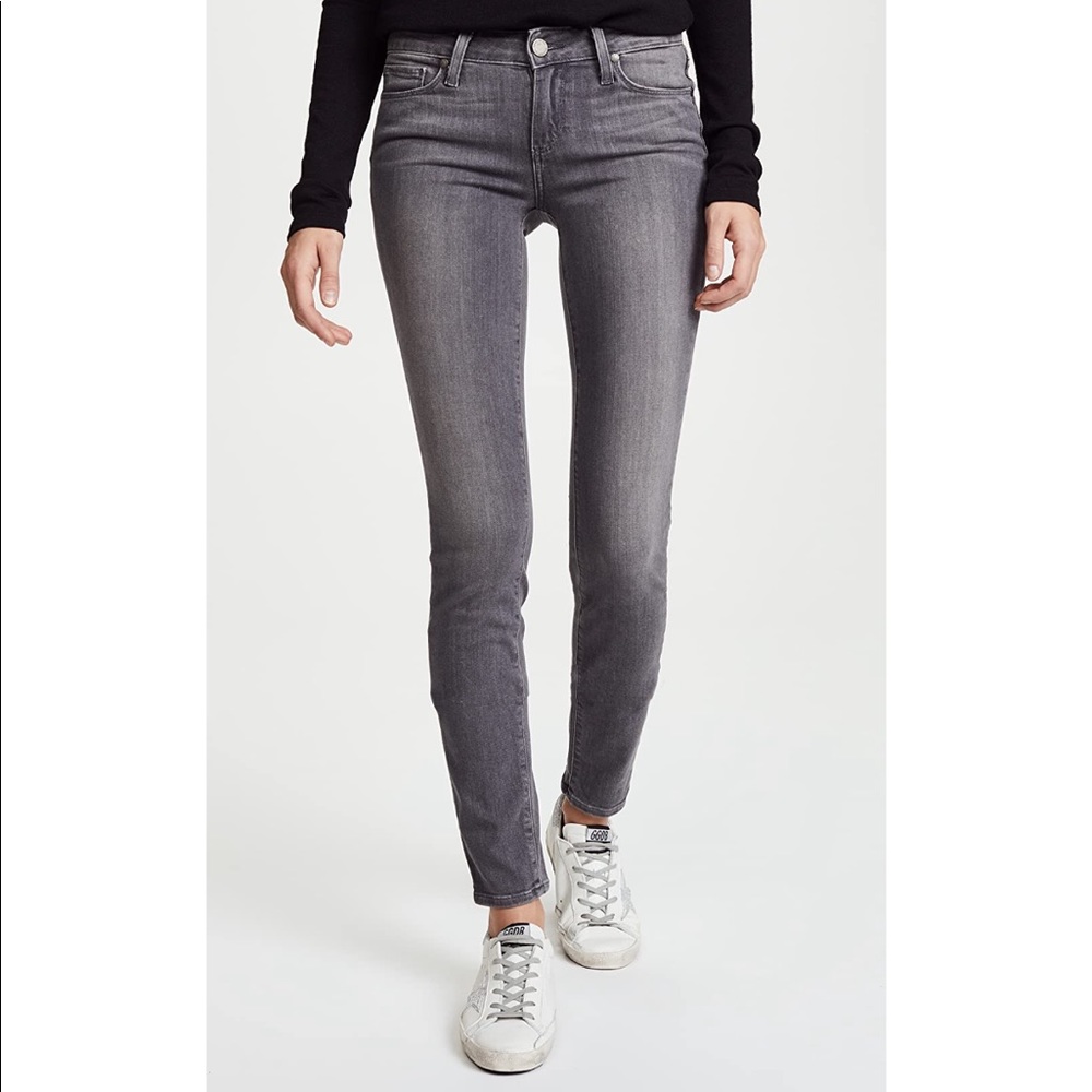 Paige Jeans | Transcend Verdugo Skinny Jeans in Silvie (grey) | Size 28